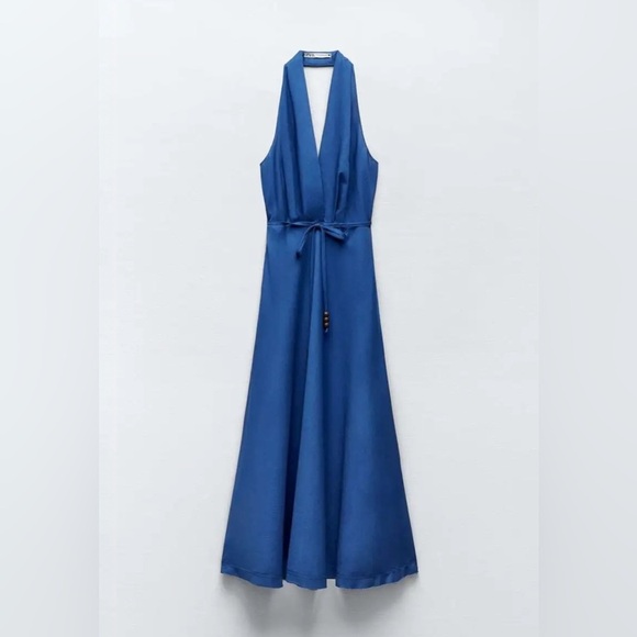 🔥🔥Zara Linen blend halter dress - Picture 6 of 7